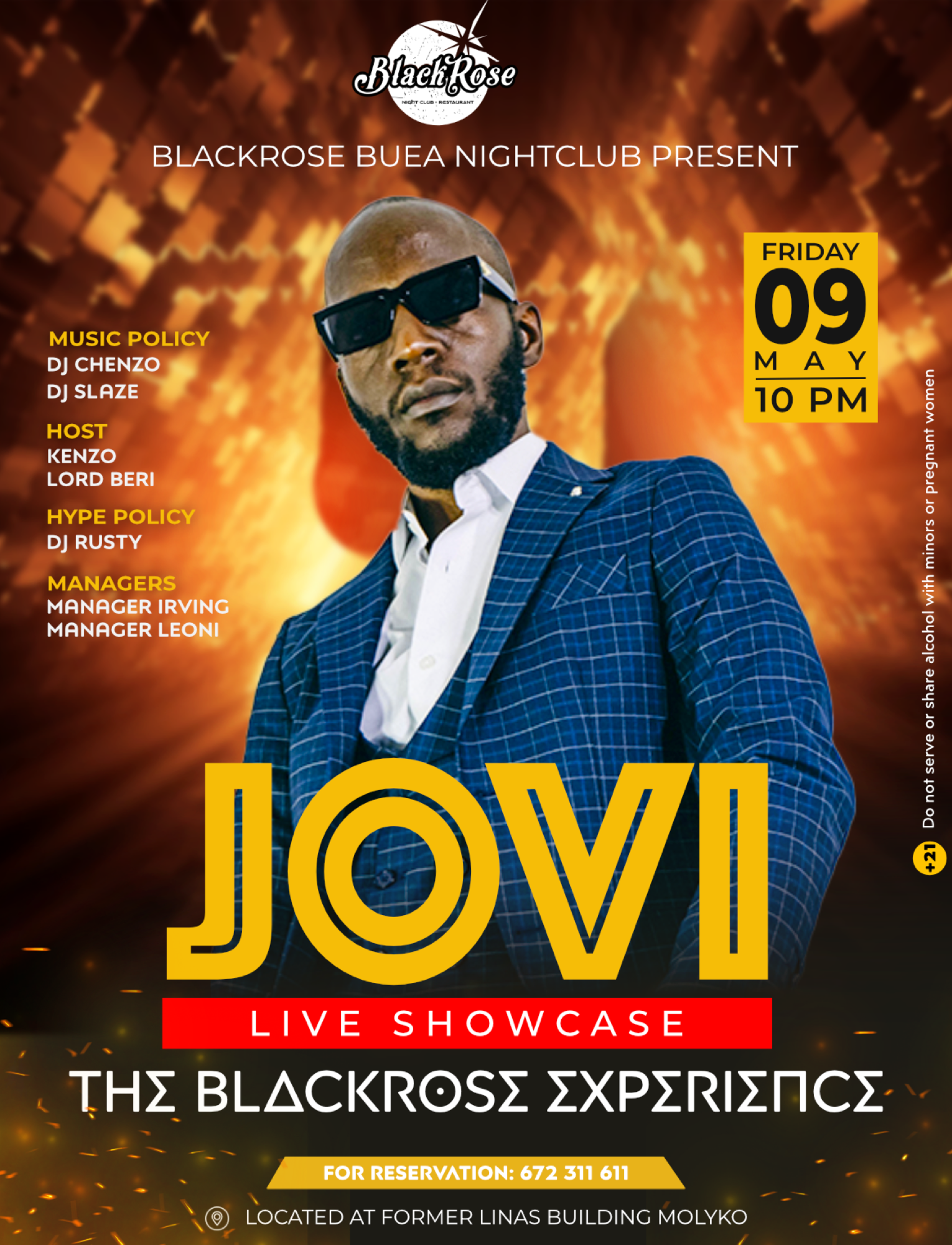 Jovi party flyer